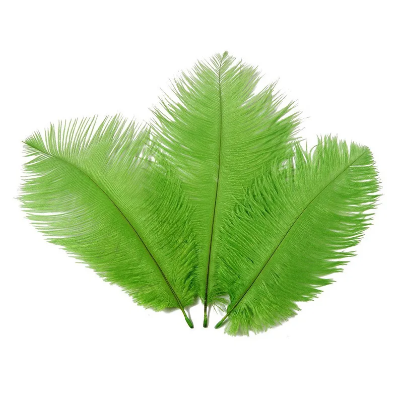 Green Ostrich Feathers Green for Wedding Decorations
