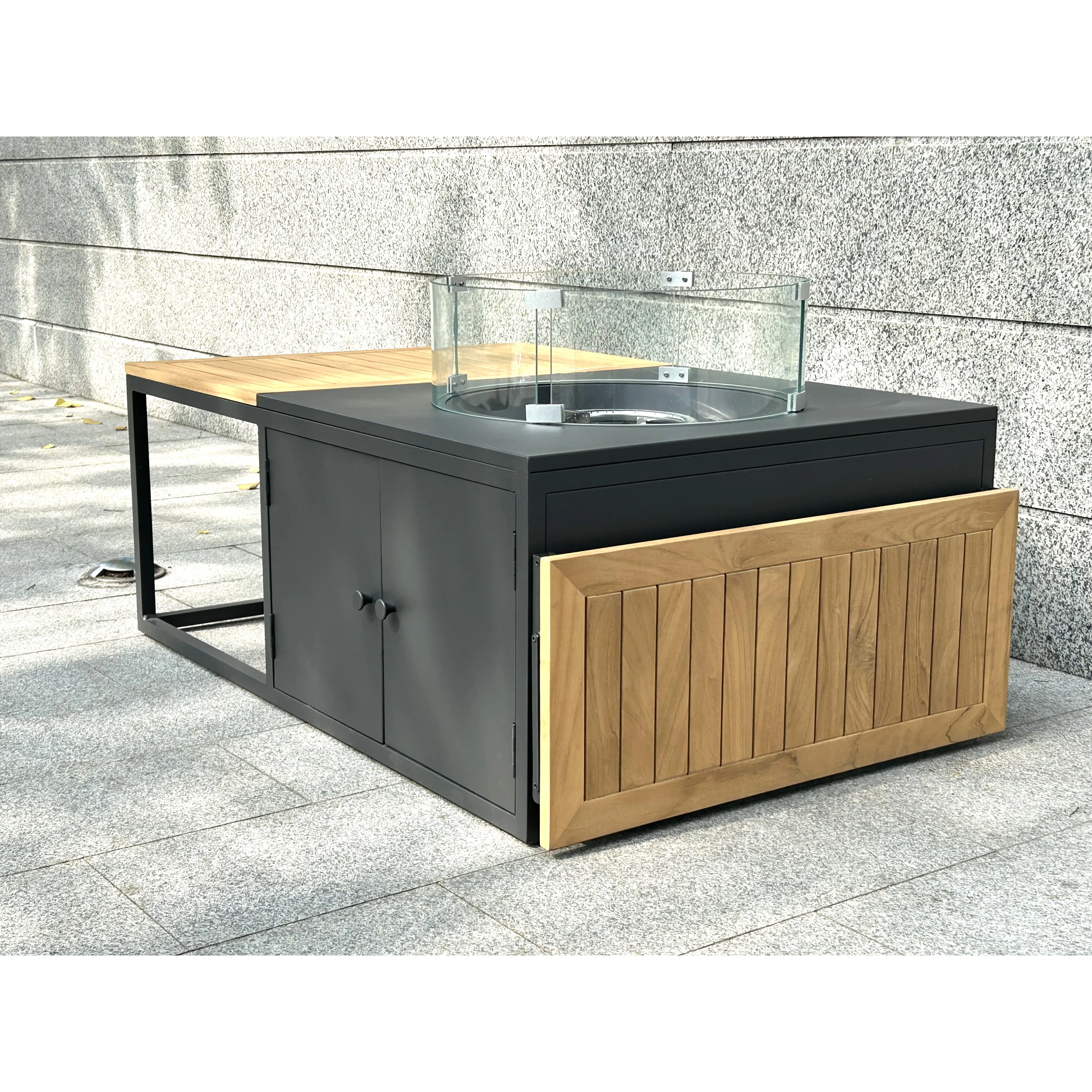 terrace rectangle tabletop fire pit outdoor fire pit table gas heater for home garden furniture