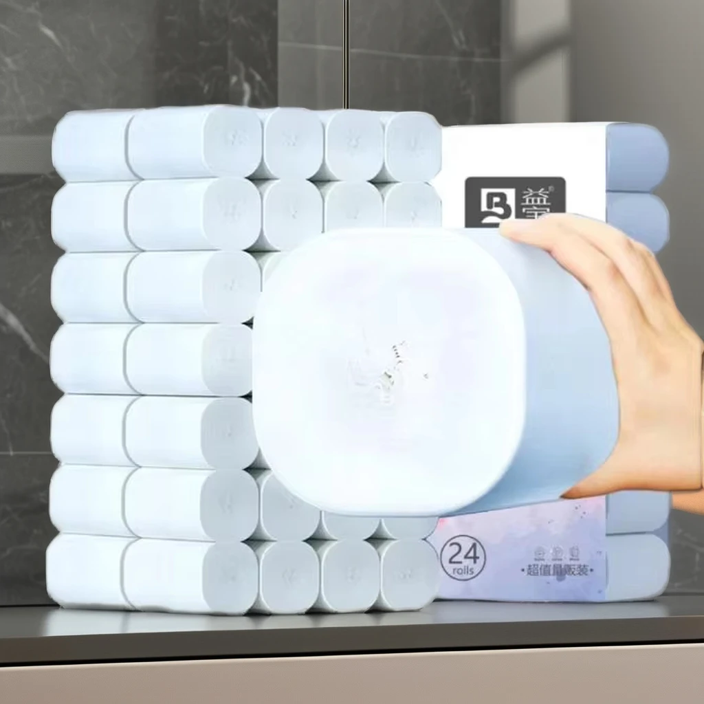 Wholesale 100% Wood Pulp Soft Toilet Paper Coreless Rolls Tissue 5ply For Business Sale