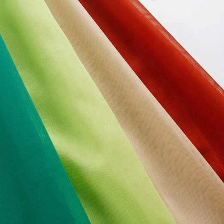 Hot sale composite 100% polyester dobby georgette plain dyed fabric making garment