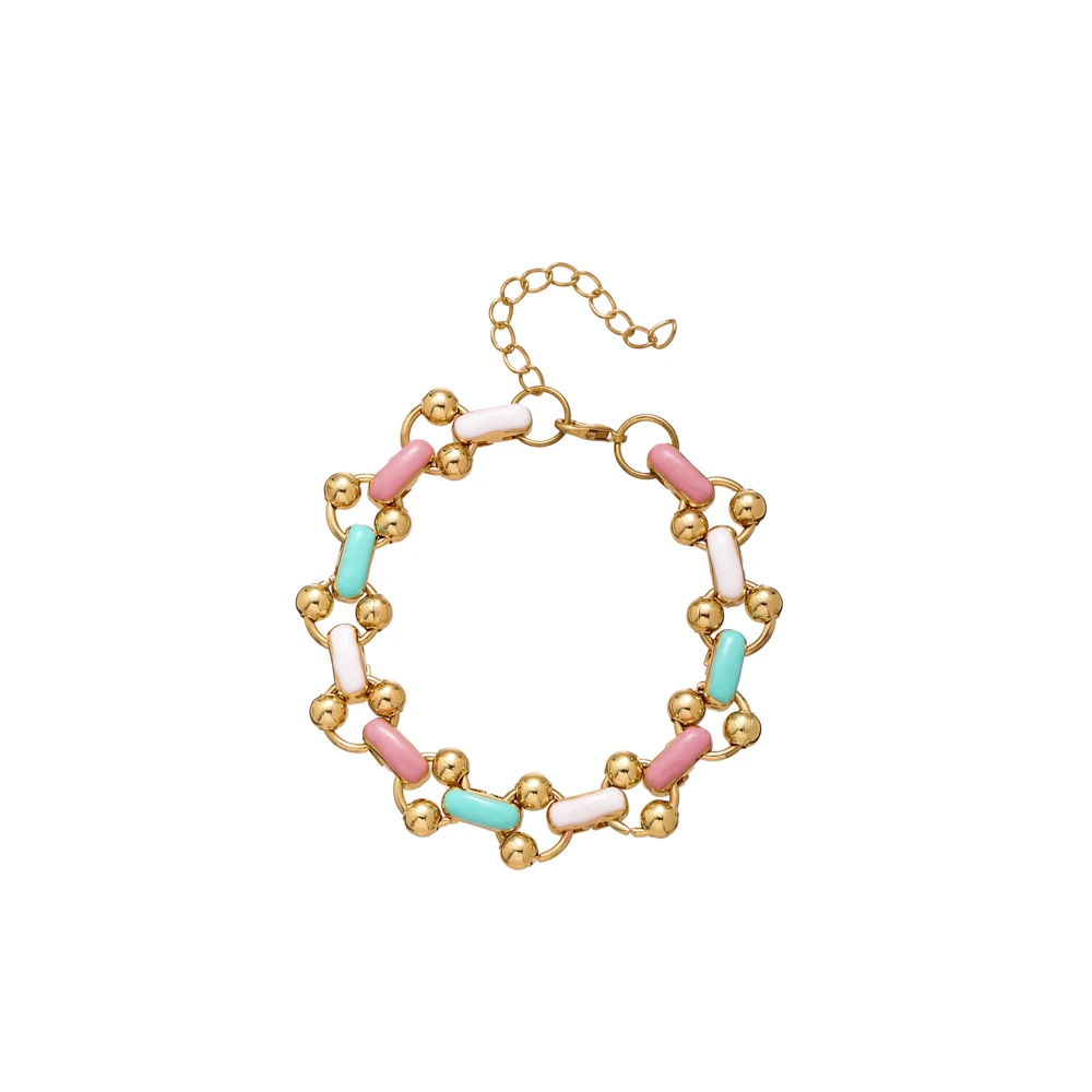 2021 г., Лидер продаж с фабрики, ножные браслеты для женщин, ювелирные изделия, Радужный Браслет, Браслет в стиле бохо для вечеринок