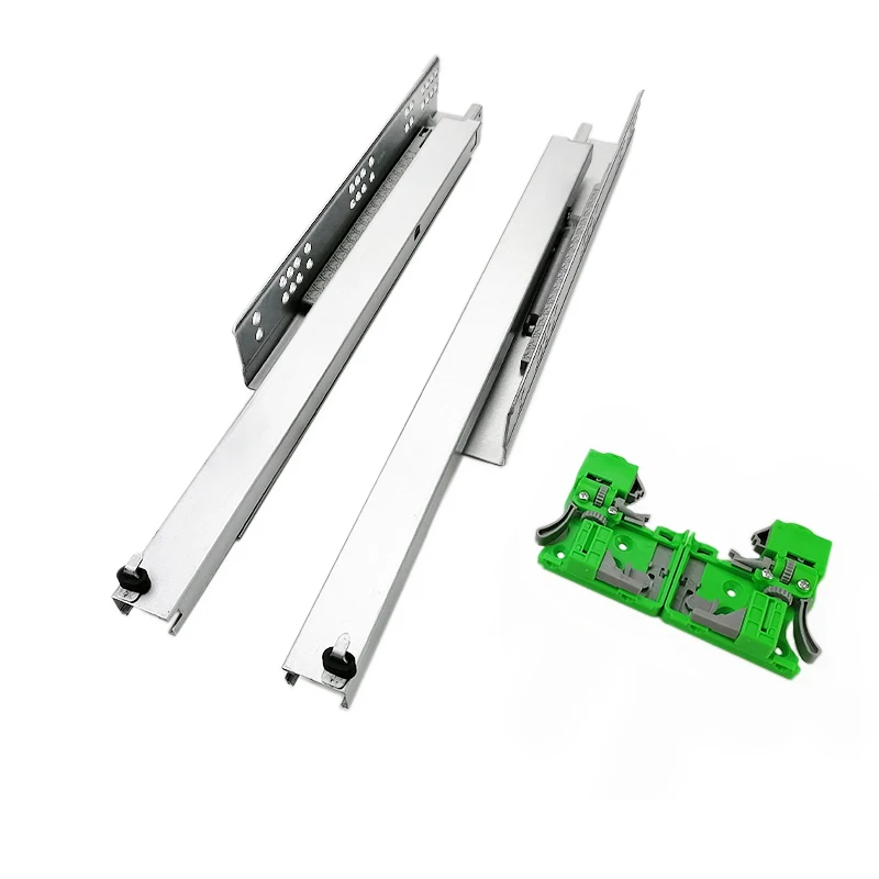 3 Sections Drawer Runner Concealed Hydraulic Drawer Sliders