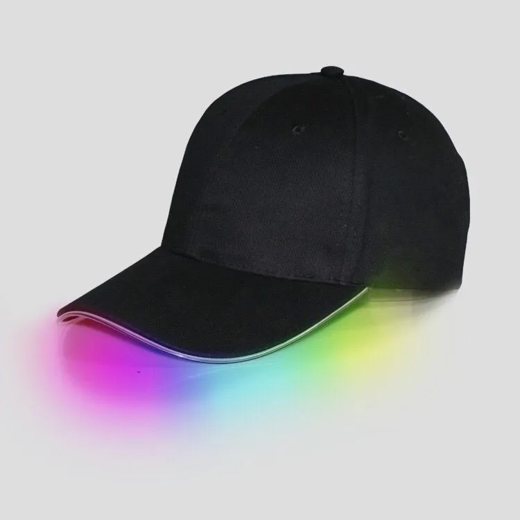 DJ party baseball cap logo led light up hat