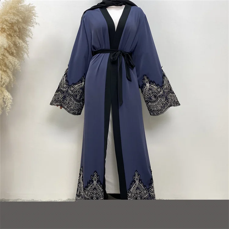 Factory direct Muslim robes grown printed long sleeve Ramadan Arab Islamic clothing maxi dresses
