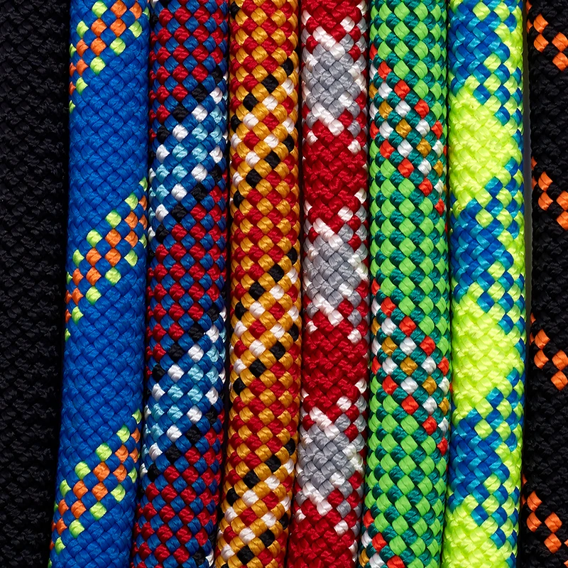 4-20mm Colored Braided Round Cord plastic coated braided nylon rope cord for toys