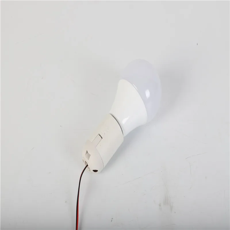 12v bulb light E27 With 2 m wire and switch button for night market lighting