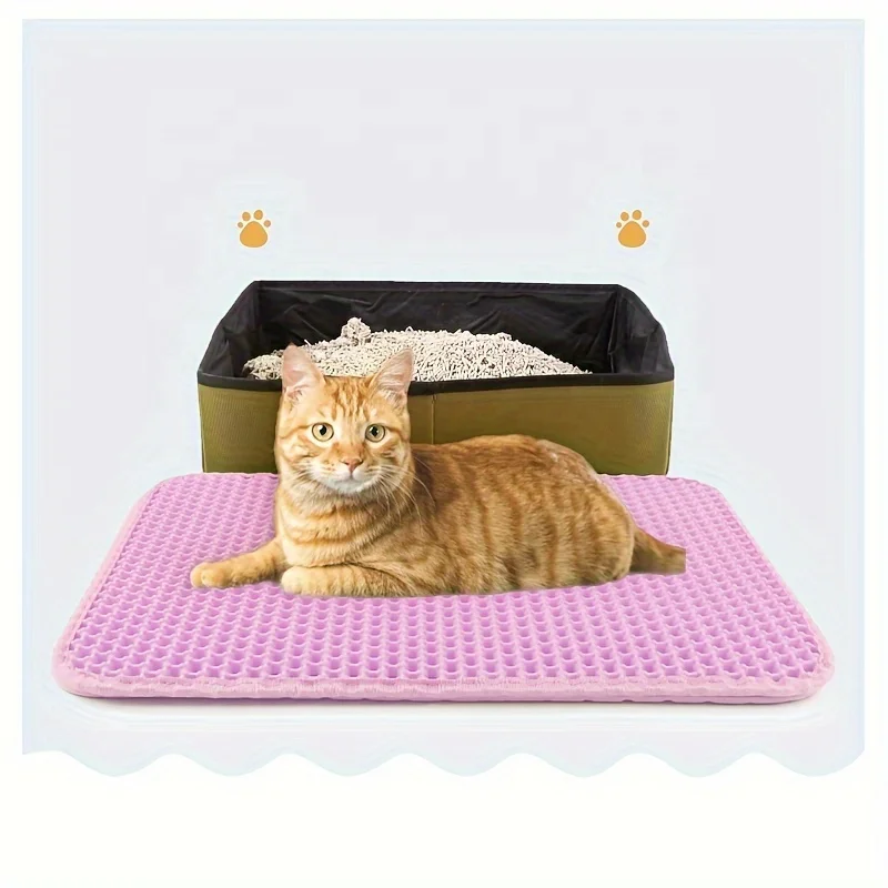 Waterproof Paste cloth Wholesale detachable customized double-layer environment-friendly EVA cat mat litter