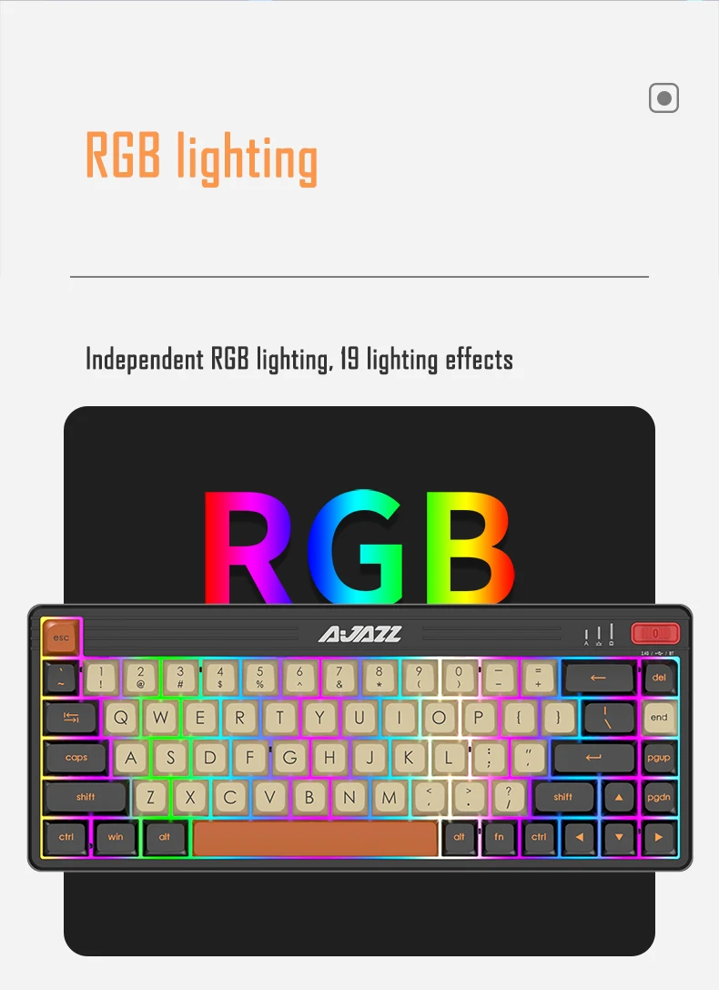 Механическая клавиатура AJAZZ K690T с RGB-подсветкой и возможностью горячей
