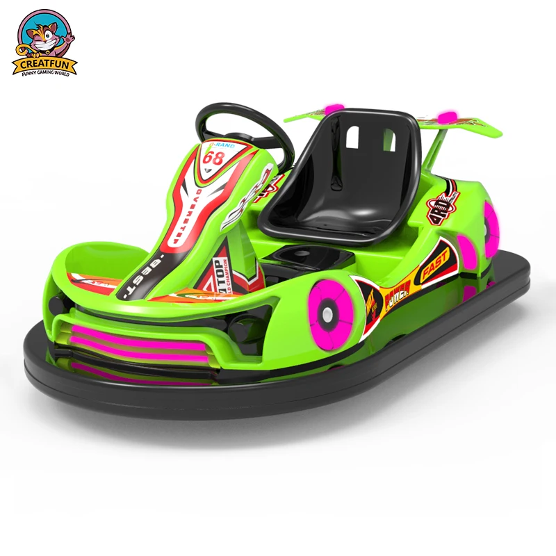 Hot selling outdoor amusement park equipment family games fiberglass electric bumper car