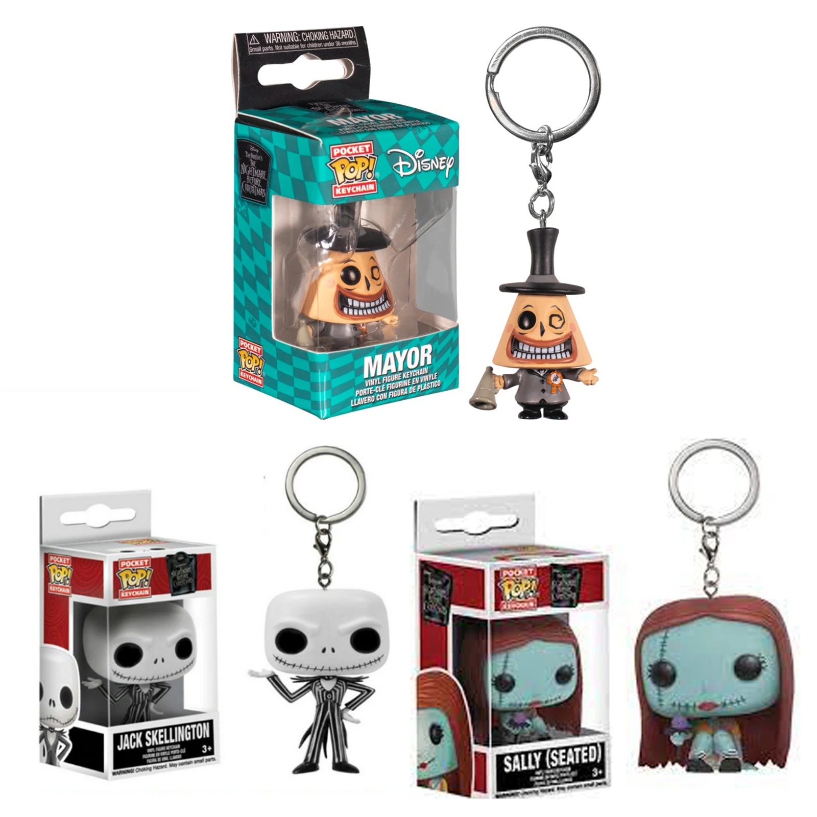 Кошмар перед Рождеством Funko Pop Карманный Брелок Jack Skellington экшн-фигурка брелок