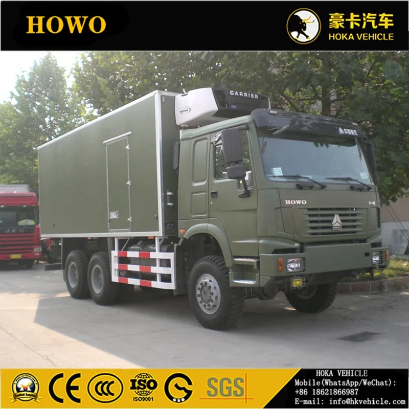 SINOTRUK HOWO 6X6 AWD 336HP 20T REFRIGERATED TRUCK CARGO TRUCK MODEL ZZ2257N4667A