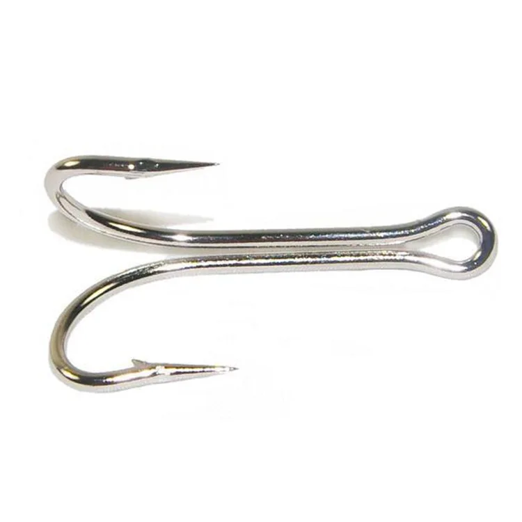 DORISEA High Carbon Steel 8238 Double Hook Soft Worm Ray Frog Fly Fishing Hook For Jig Bass