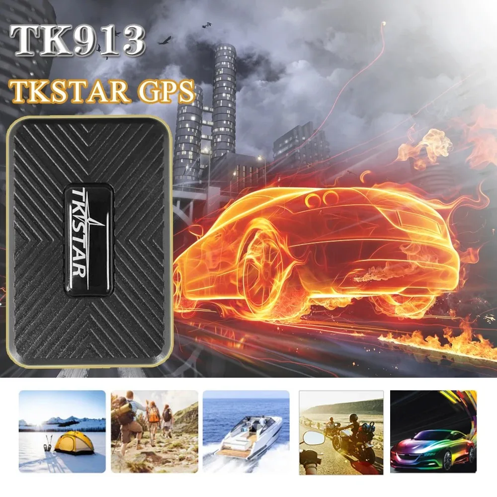 TKSTAR Мини Портативный 4GTK913 GPS трекер 1500 мАч мощный магнит устройство слежения за автомобилем бесплатное приложение с историей воспроизведения маршрута