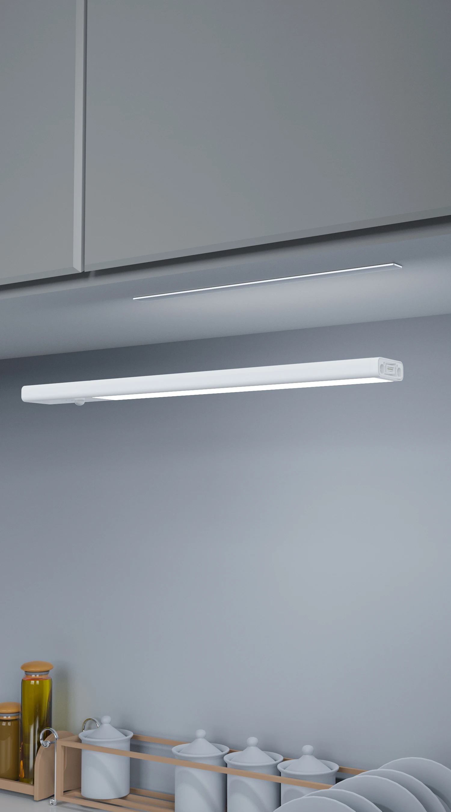 RGBW LED Motion Sensor Cabinet Light Voice Control wardrobe light 5V 24V Under Cabinet Light