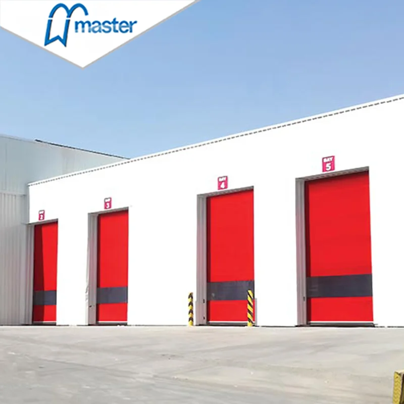Master Well Wholesale PVC Curtain Rapid Acting Automatic High Speed Shutter Roll Up PVC Door