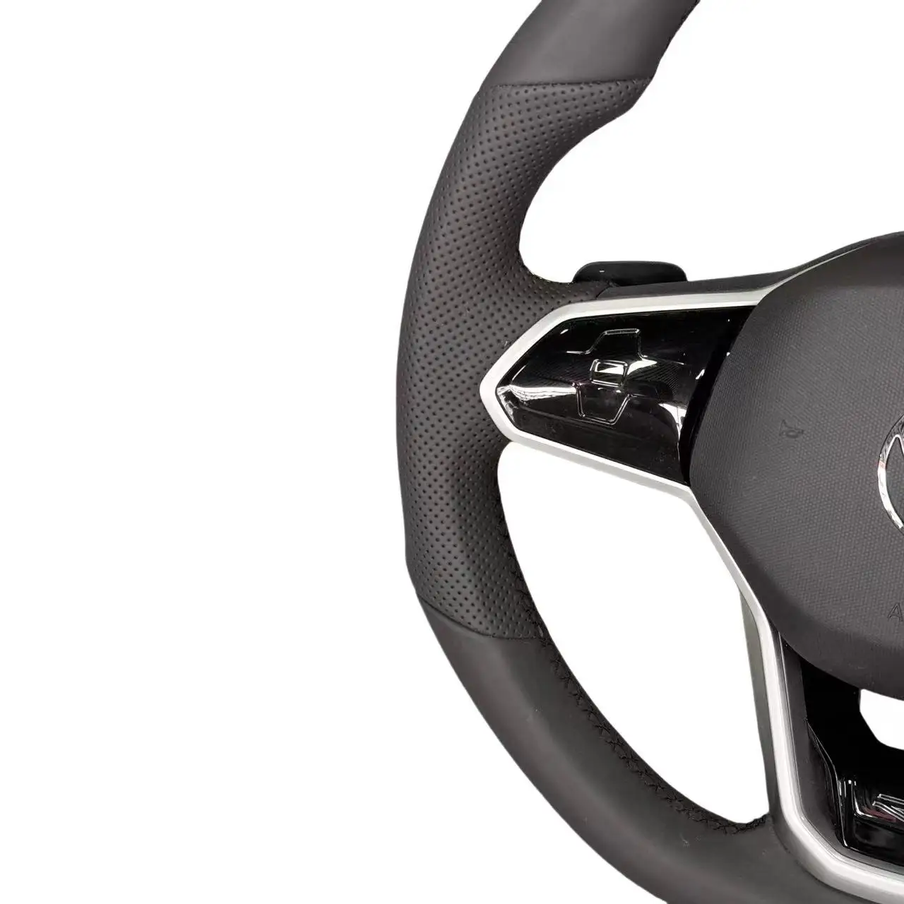 Custom Upgrade Volant Lenkrad Half Perforated Leather Steering Wheel for VW Golf 6 7 GTI MK7 Mk7.5 Polo Tiguan Jetta Passat B6