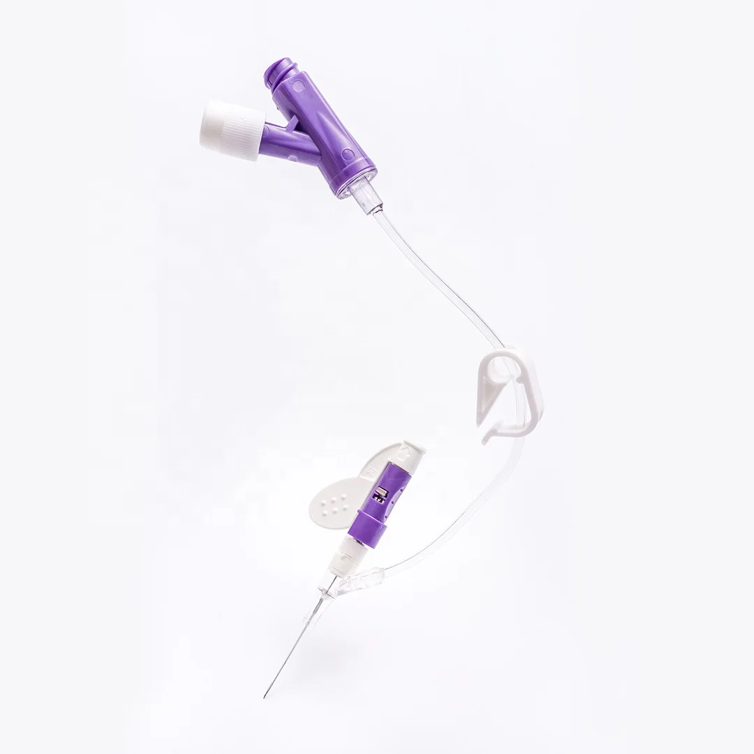 Disposable safety IV Cannula Closed Medical Needle Stab Proof Intravenous Cannula kit surgical injection Y port set