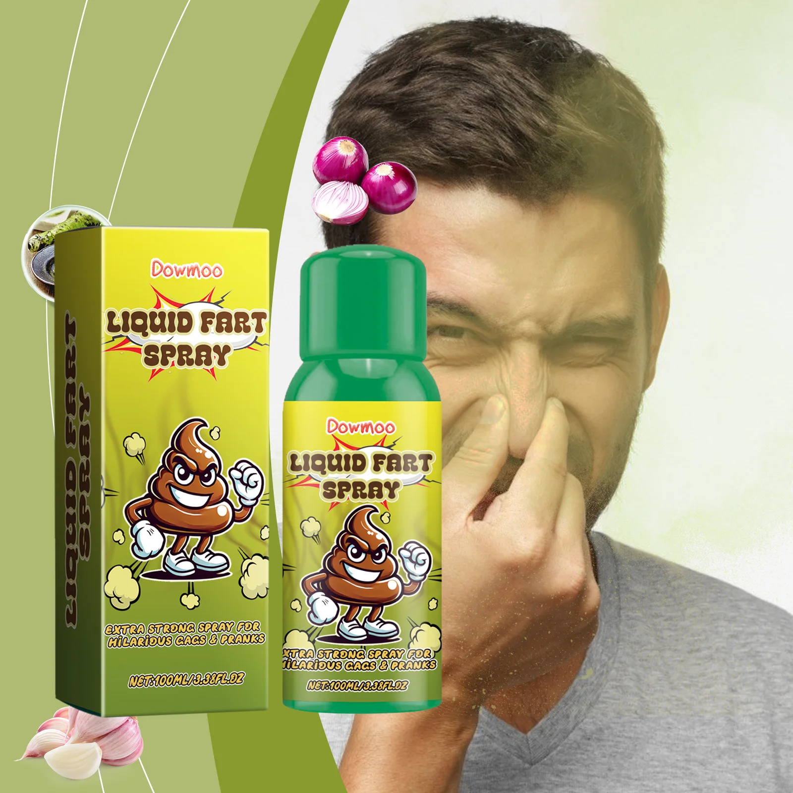 New 100ML Prank Novelties Toy Gag Joke Liquid Fart Spray Can Stink Bomb Stinky Gas Ass-Smelly Toys Great Gifts for Kids Adults