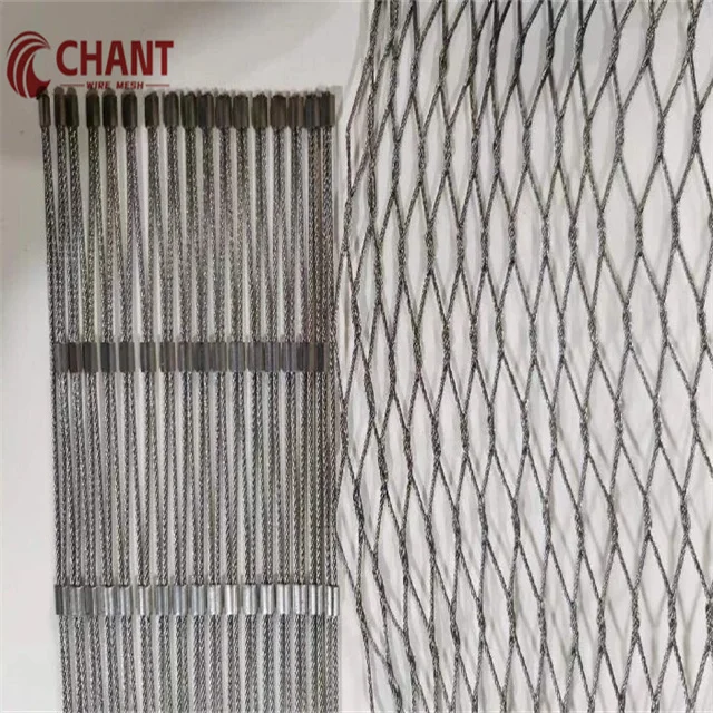 Popular Eye Size 20*20 Stainless Steel Cable Bird Net Small-Hole Steel Rope Wire Mesh for Aviary and Zoo Mesh Netting