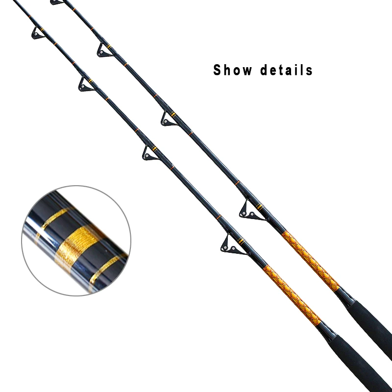 Trolling Fishing Rod Pacific Aluminum Reel Seat Boat Saltwater Rod