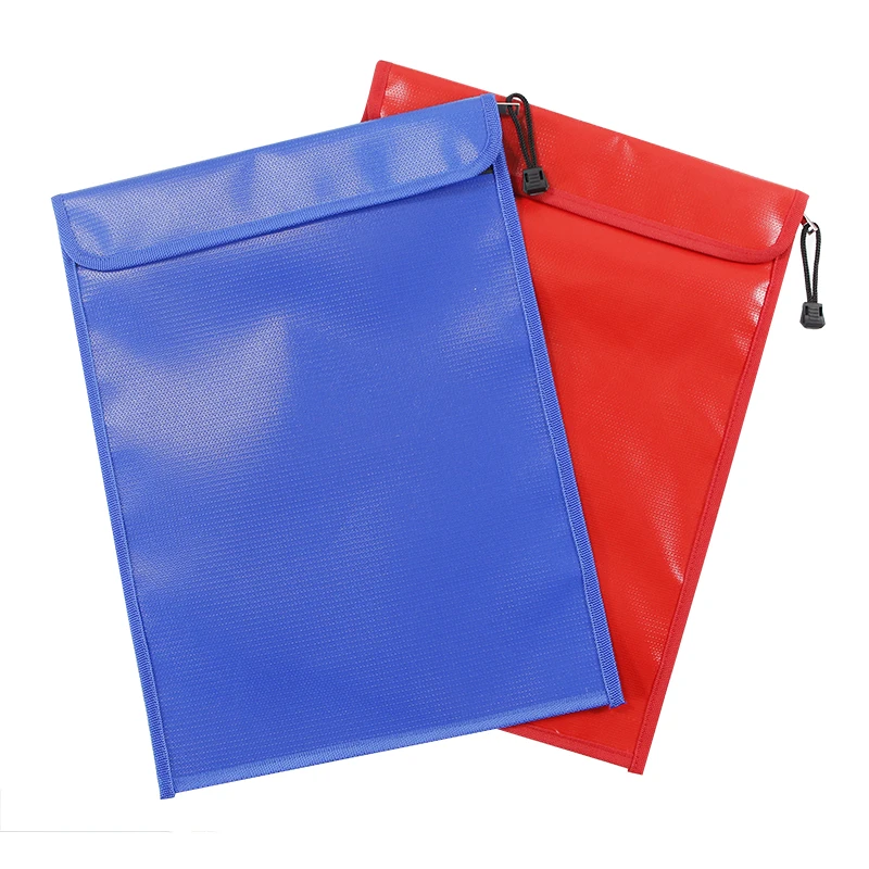 fireproof waterproof documents zipper bag file protection custom wholesale