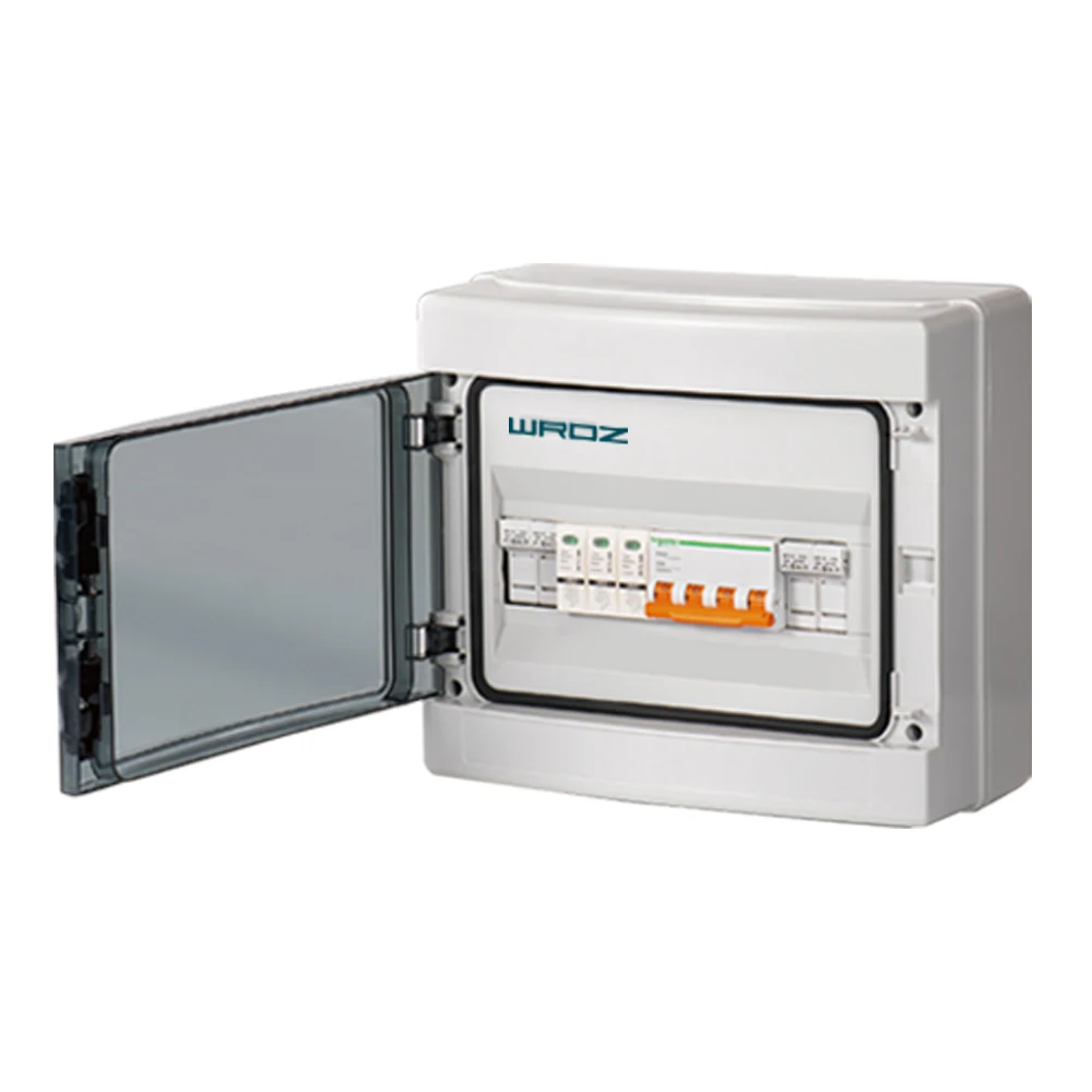 WRDZ Solar System PV Waterproof Combiner Box for 4 Strings 1 in Solar Panel