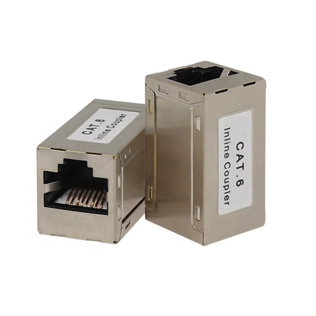 PUXIN RJ45 Cat5e Cat6 Cat6A STP FTP 8P8C Female Jack Inline Coupler Keystone Jack  telecom parts