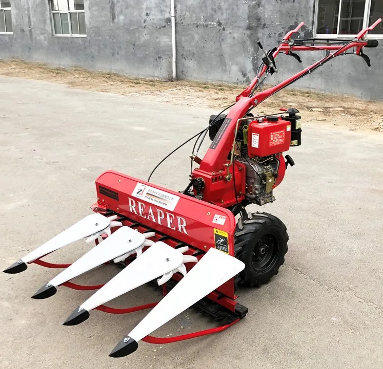 Rice Wheat Reaper Binder Machine Mini Harvester by Walking Tractor