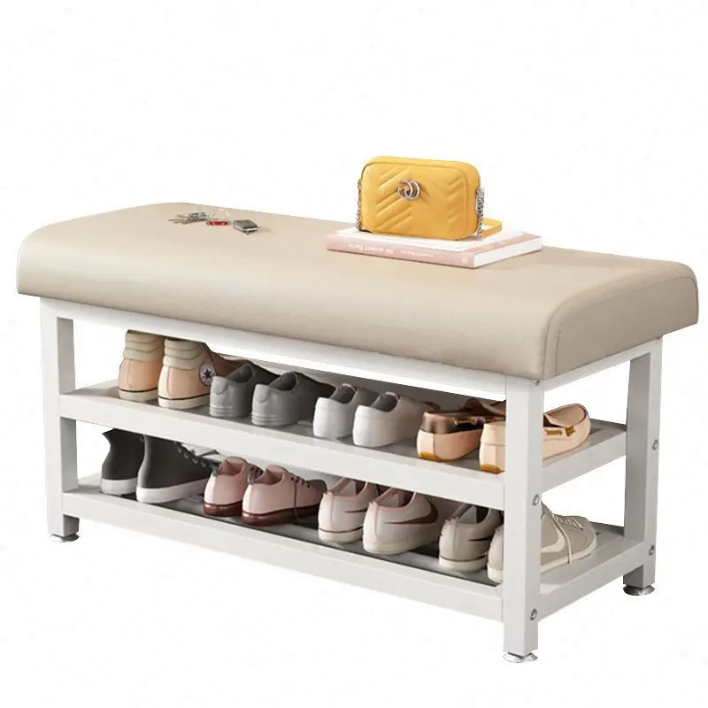bench shoe organizer storage shelf wooden shoe changing stool home furniture bedroom bench wooden shoe rack with door