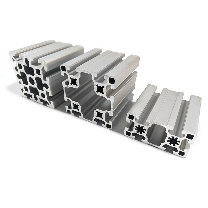 Manufacture Supplier Stock 4060 V-Slot Aluminium Extrudability Silver White Aluminum Square Profile