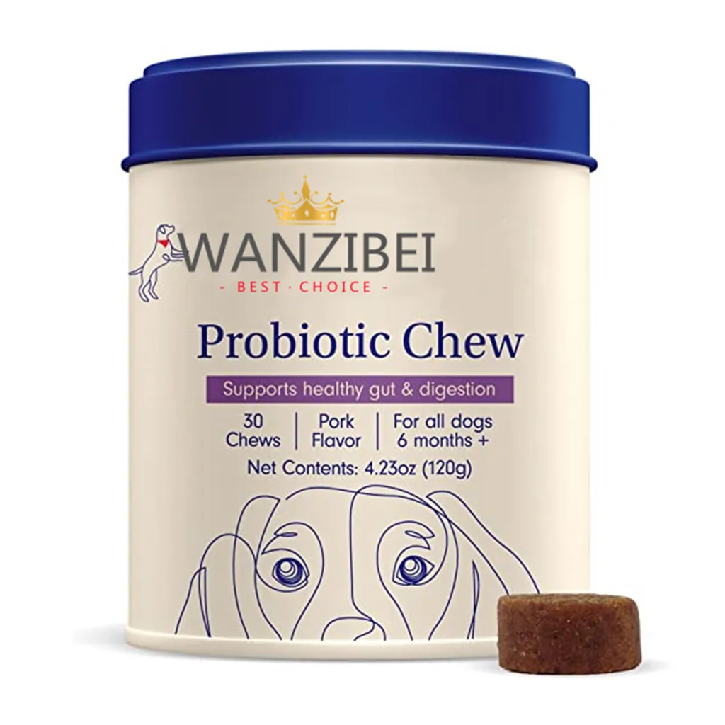 OEM/ODM Natural Probiotic Soft Chews Pet Food And Supplement Dog Treats Snacks Suppliers For Pet Gut Health