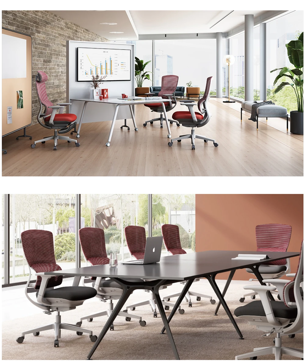 Sitzone Factory Sales High Back Adjustable Swivel Office Furniture Executive Staff Work Ergonomic Mesh Chairs For Office