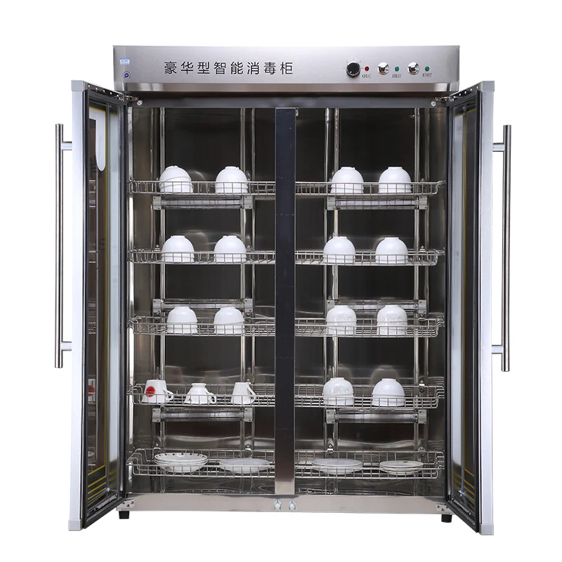 Сталь дешевые стекло Электрический УФ стерилизатор кухня дезинфекции дизайн температура контролируемых коммерческих одежда шкаф