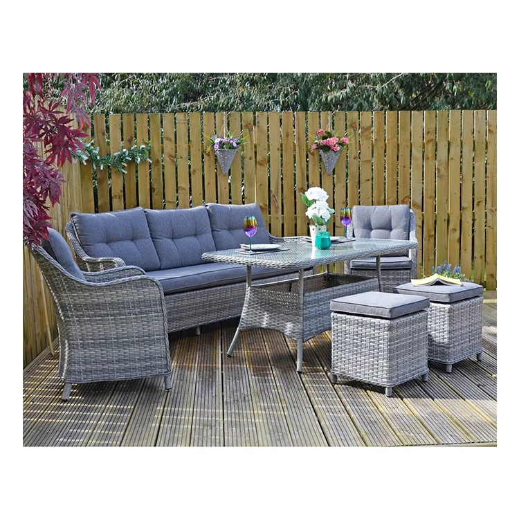 Royal Garden Contemporary Wicker Furniture Sets Outdoor Patio Furniture for Park Courtyard Villa Application