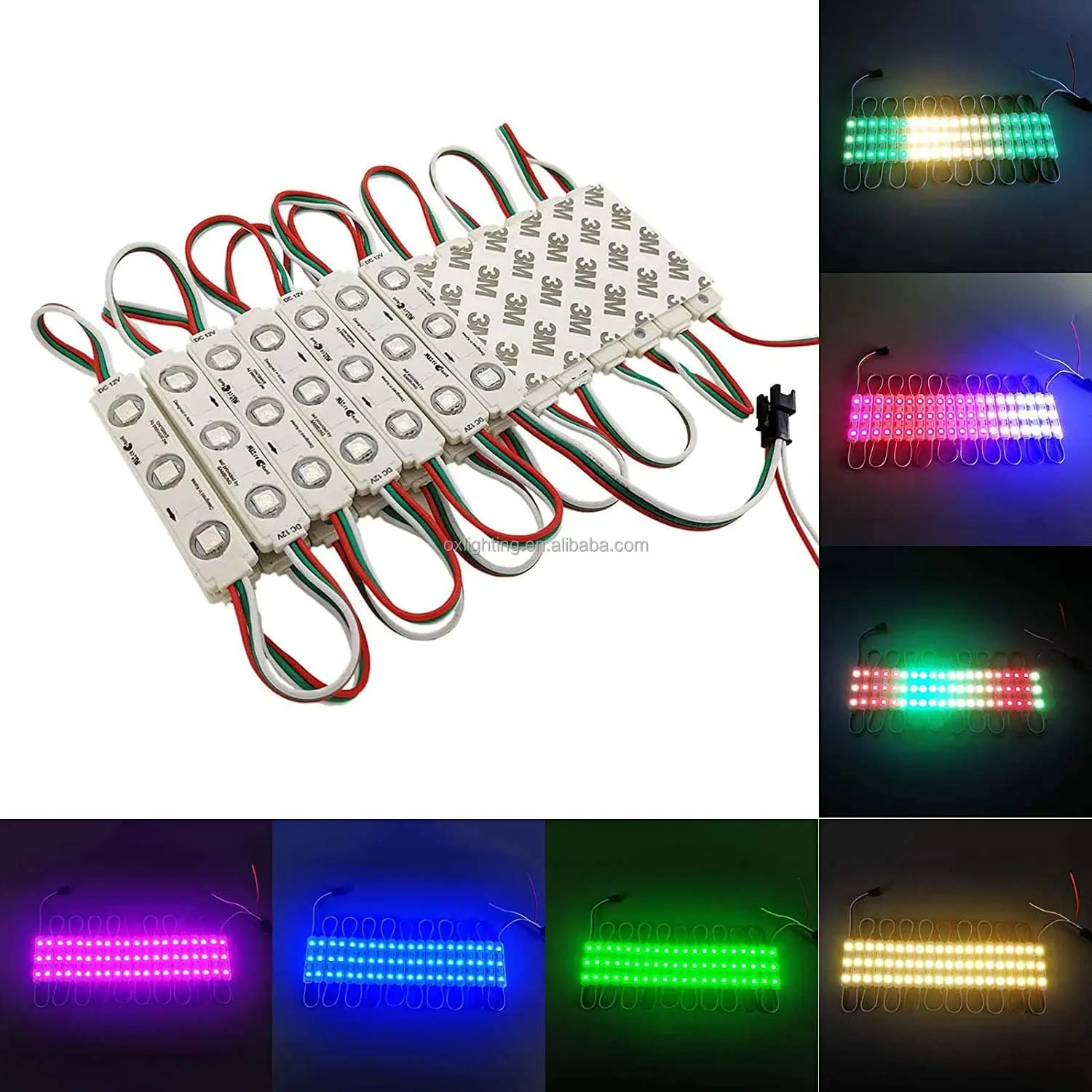 12V 5050  Smart waterproof Injection RGB Pixel WS2811 led pixel module Point Light for letter sign