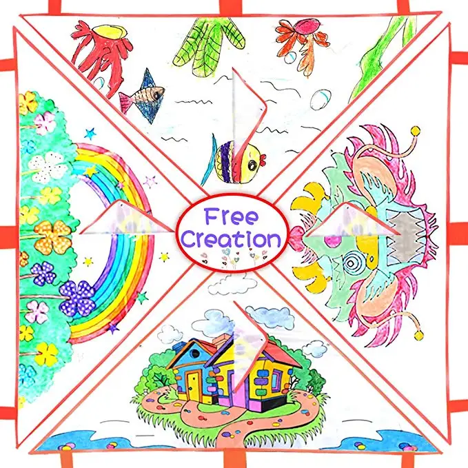 outdoor sport DIY teaching toys kite for promotion