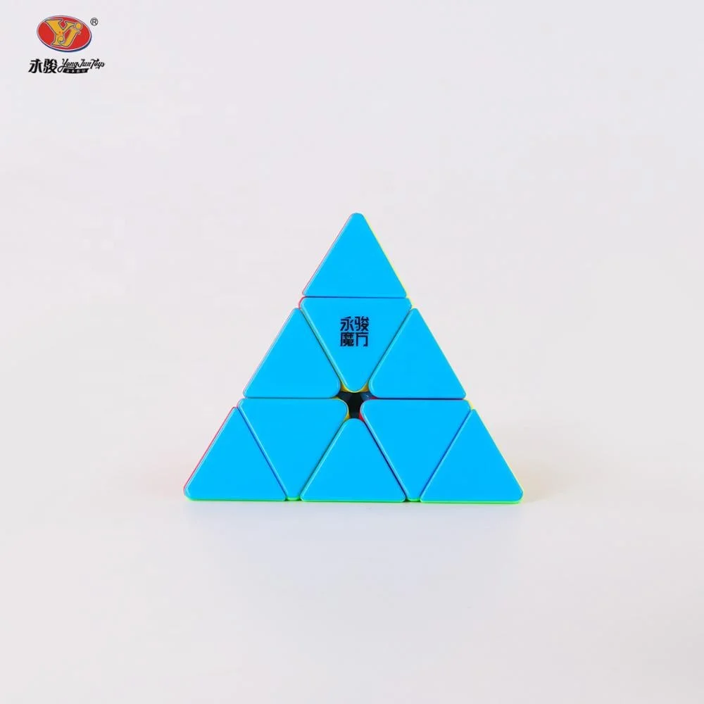 Yongjun Triangular 3x3 YuLong Pyramid Cube Educational Toy Magic Cubes Puzzle For Wholesale 3d puzzle toy gift pyramid cube