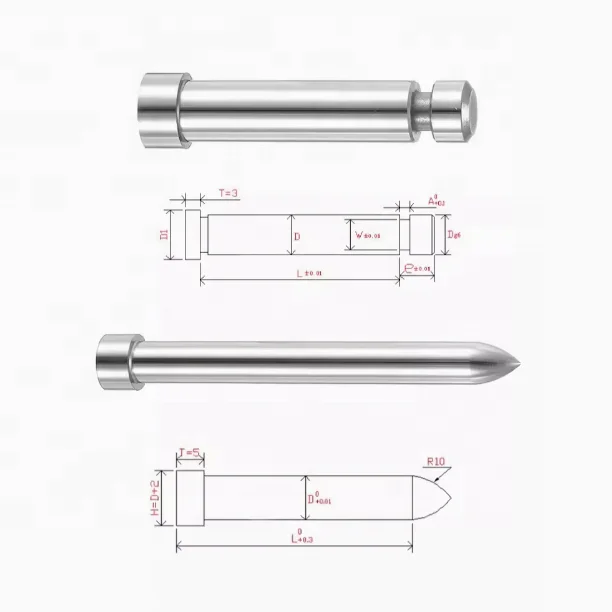 Precision Shoulder Punch Pin Press Die Component HSS Punches