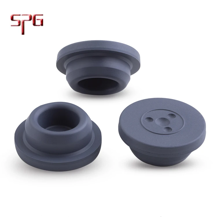 Pharmaceutical 13mm, 20mm 32mm  butyl rubber stopper closures coating