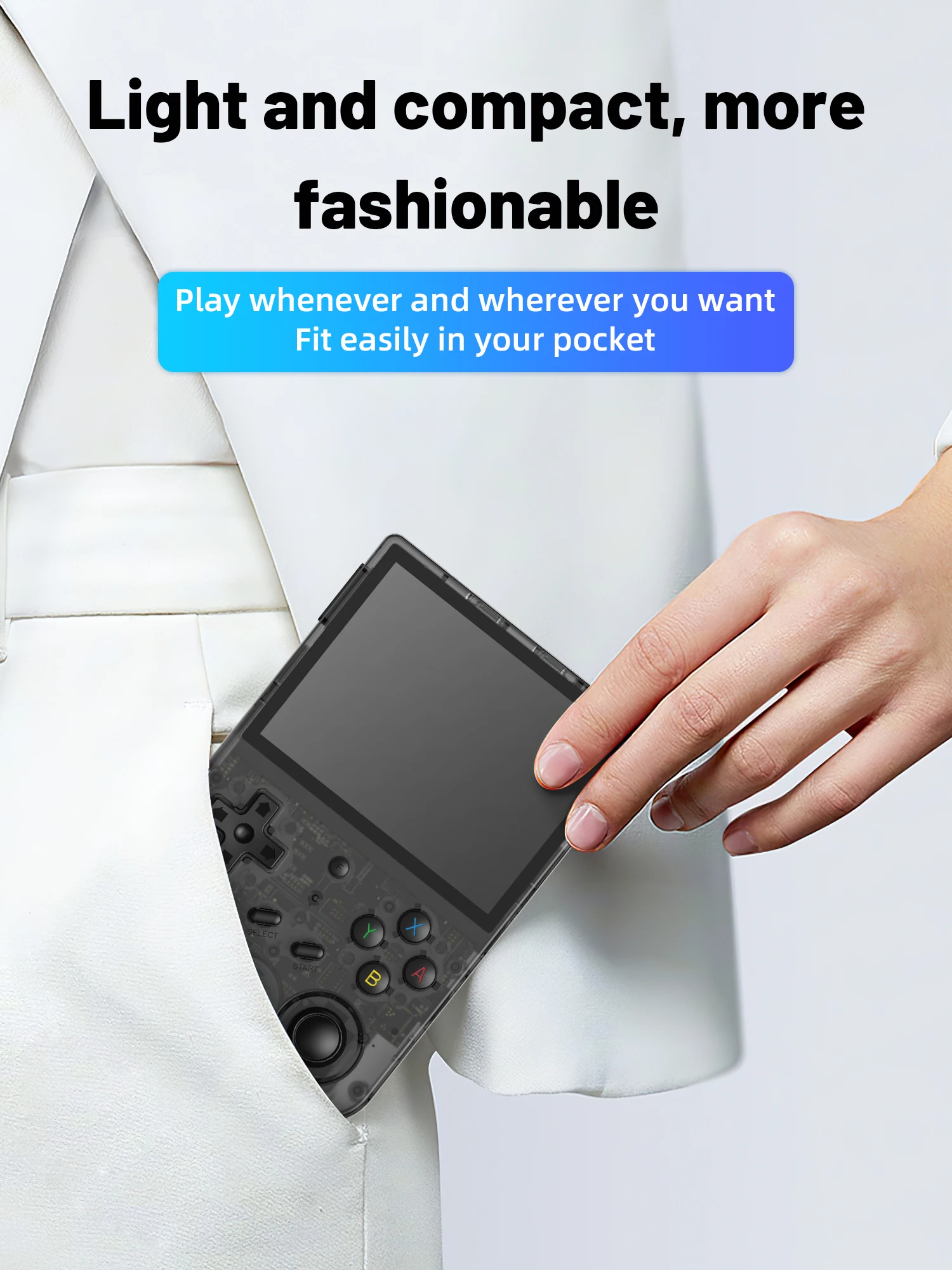 RG353VS Newest Retro Handheld Game Console 3.5Inch IPS HDScreen Video Game Consoles Linux System Classic Gaming Device