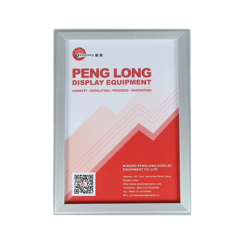 Aluminum Outdoor Advertising Wall Poster Snap Holder Picture Frame B2 50*70