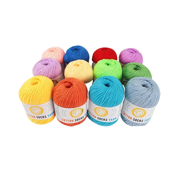 
Factory Directly Sell Mercerised Combed Cotton Yarn For Knitting Socks 