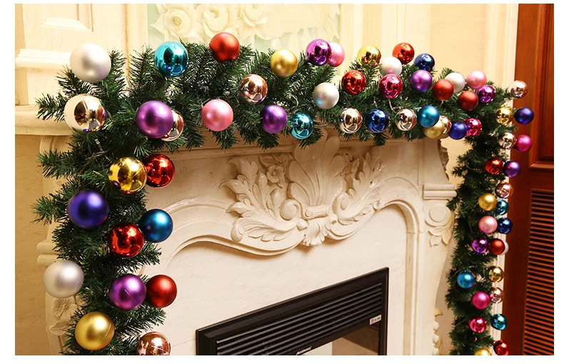 Специальное искусственное зеленое растение Рождественская сосновая гирлянда из ПВХ с соснами для украшения двери от 1,8 м до 20 м