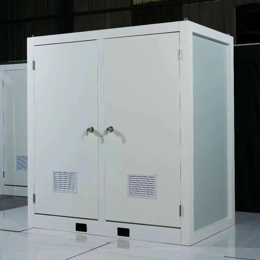 High-End Mobile Public Toilet with Shower Room Prefabricated Environmentally Friendly Scenic Areas Parks Durable Steel Material