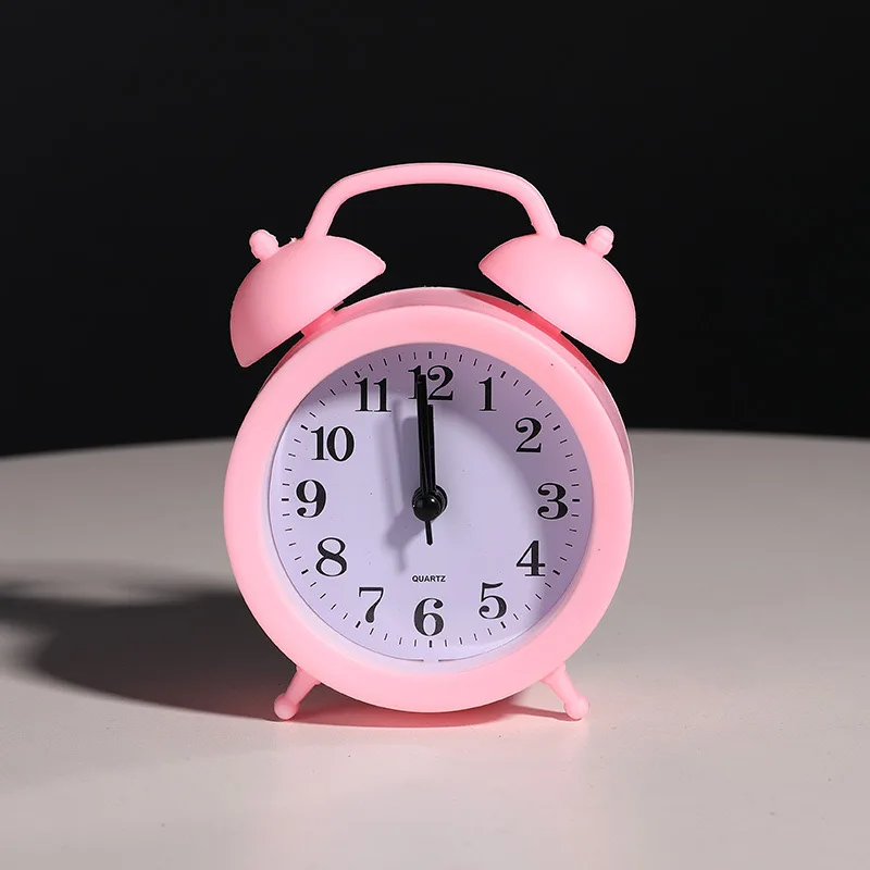 Creative bedside small alarm clock desktop decoration silent pointer desktop multifunctional alarm clock