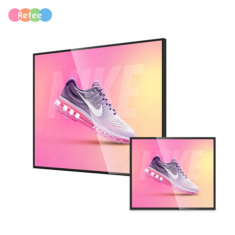 New square lcd display wall mounted screen smart android ad player digital advertising