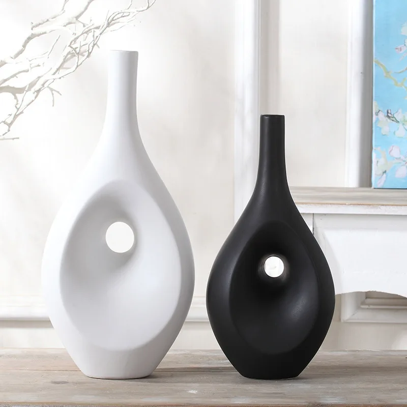 Hot Selling Nordic Style Simple Decoration Home Decor Ceramic Flower Vase