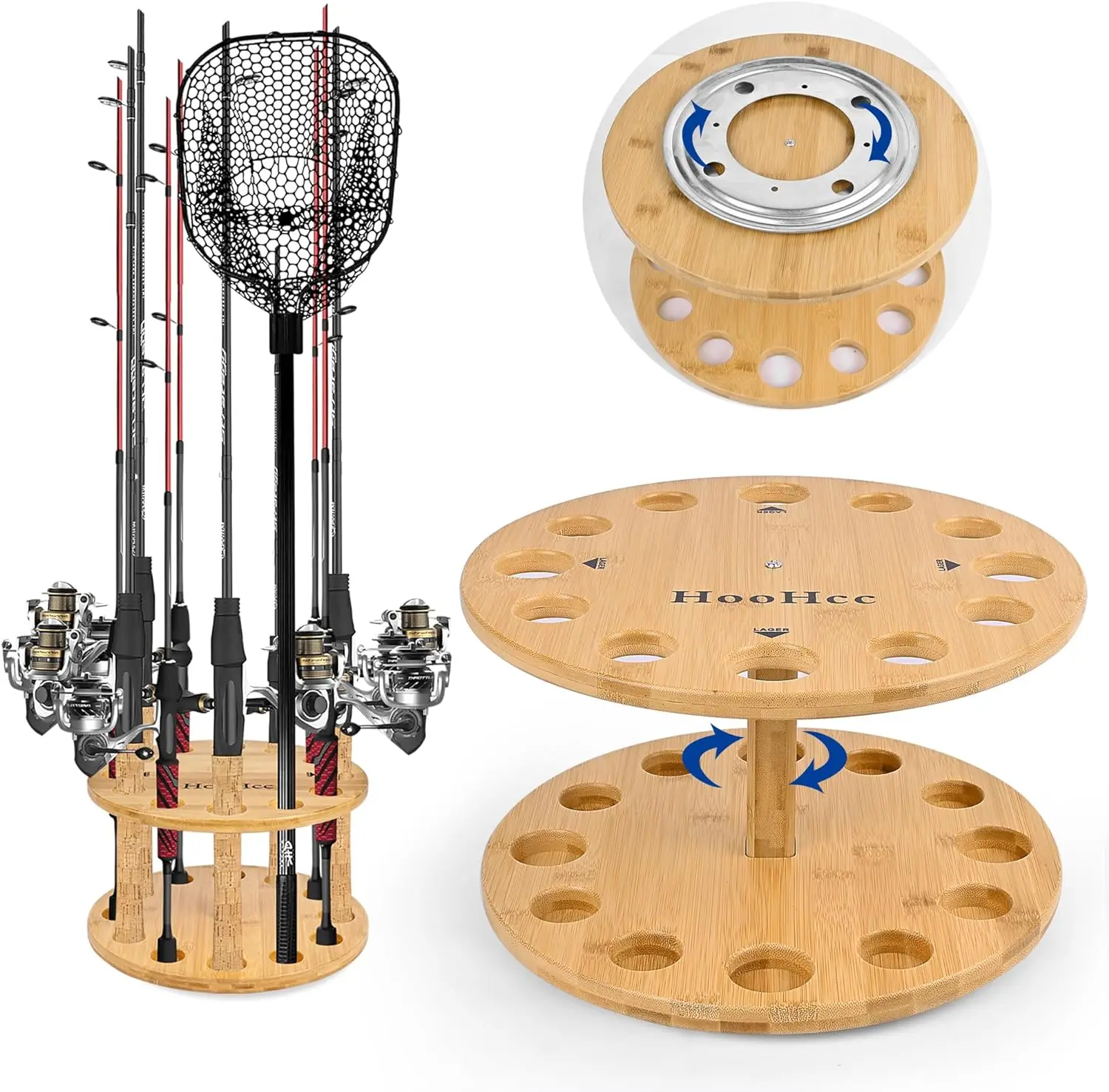 Подставка для удочки на заказ гаража 360 градусов вращающаяся стойка напольная подставка вмещает до 12 удочек рыболовные подарки мужчин