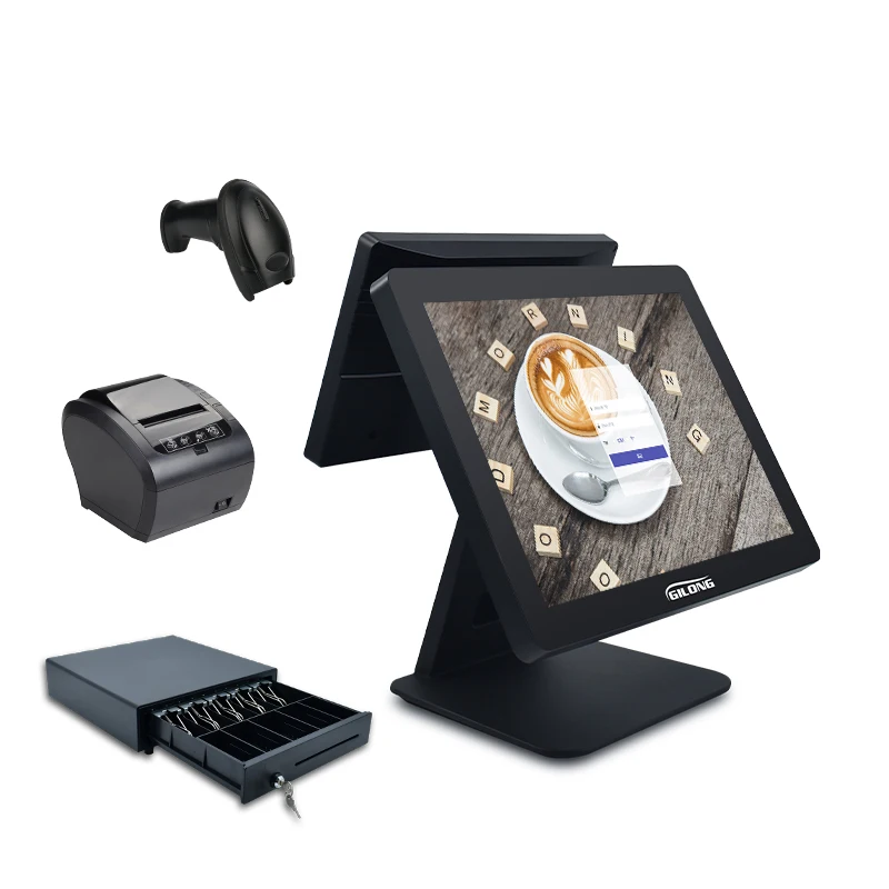 Core I5  CPU Capacitive Touch Cash Register System Windows Based Touch POS