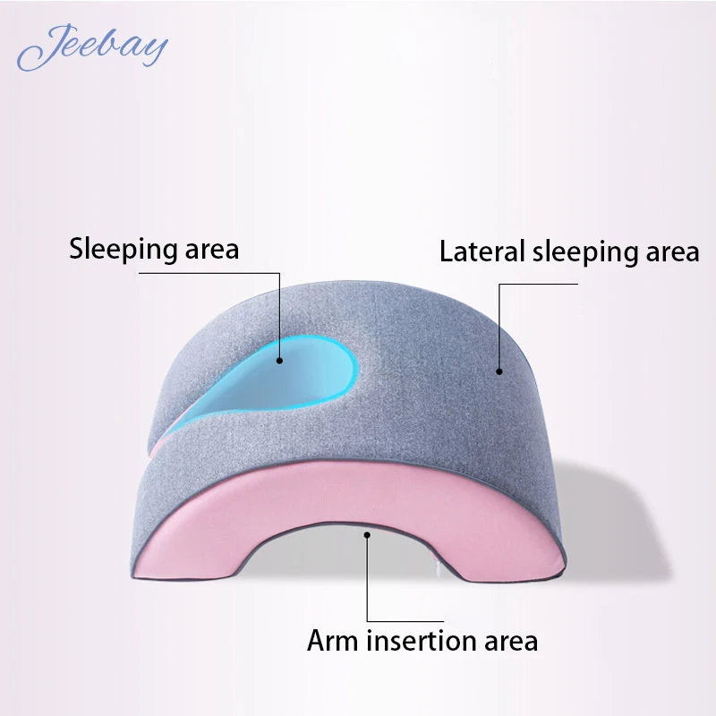 JB Sleeping face down office desk pillow  memory foam nap pillow headrest factory price